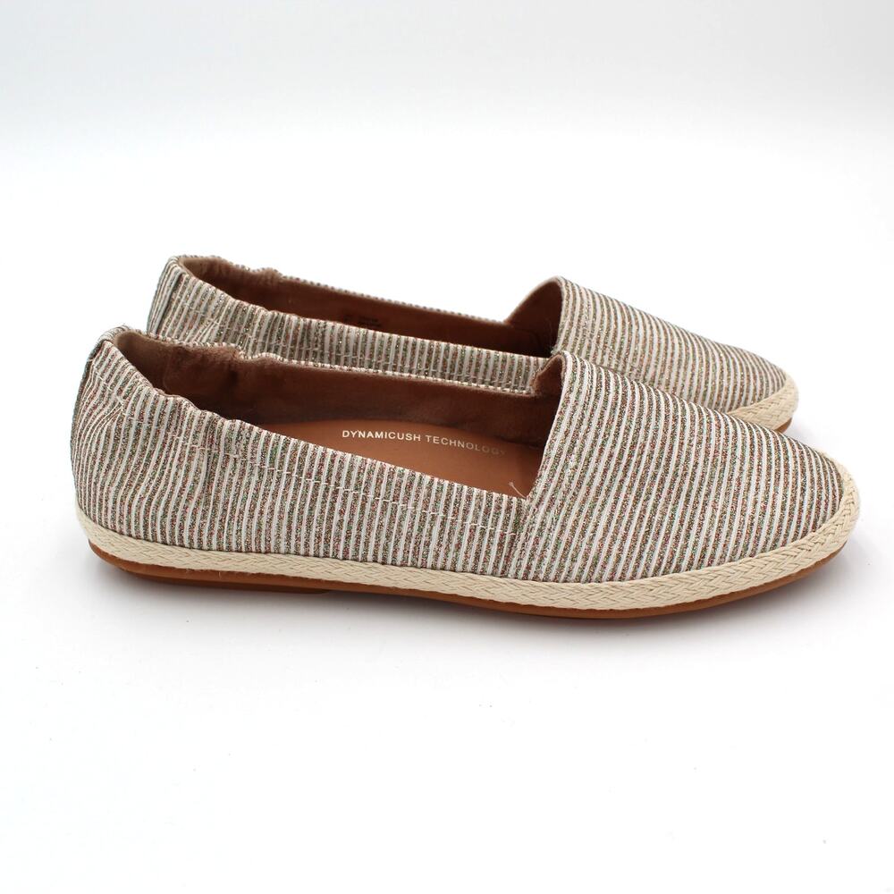 FitFlop Beige Multi-Stripe Slip-On Flats